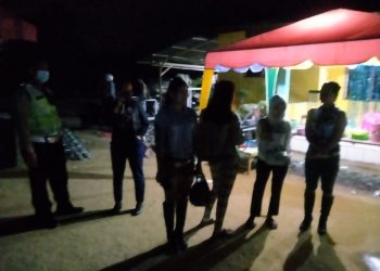 Para biduan yang diamankan Polres Sergai.