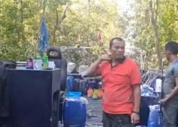 Foto: Barang bukti kapal tanpa identitas. (ANTARA/dok. Humas Polda Babel)