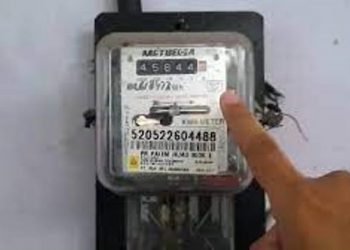 Foto ilustrasi meteran listrik. (Int)