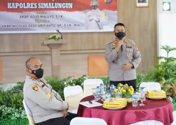 AKBP Nicolas Dedy Arifianto saat memberikan kata sambutan.