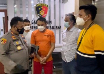 Polisi menemukan pistol yang digunakan pengemudi Pajero arogan untuk mengancam sopir truk di Jakarta Utara. (Foto: Istimewa)
