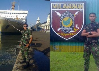 Anggota Paspampres yang bertugas sebagai Pengawal Pribadi Wapres, Praka Izroi Gajah, berasal dari Sibolga, Sumatera Utara. (Foto: FB/Izroi Gajah).