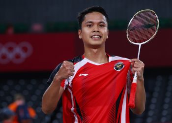 Tunggal putra Indonesia Anthony Sinisuka Ginting. (Foto: Reuters)
