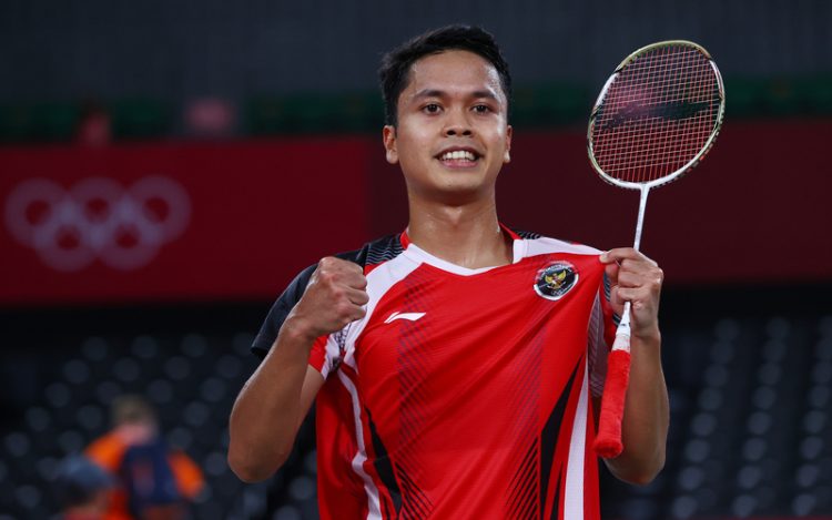 Tunggal putra Indonesia Anthony Sinisuka Ginting. (Foto: Reuters)