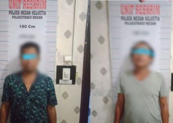 Dua Preman Pungli Teknisi HP di Medan Diciduk. [Ist]