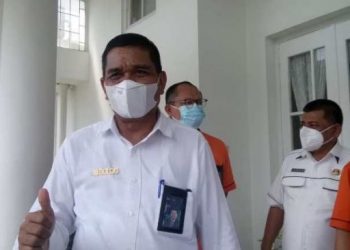 Kepala Perum Bulog Divre Sumut Arif Mandu di Rumah Dinas Gubernur Sumatera Utara. [digtara.com]