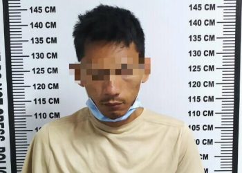 Foto pelaku yang ditangkap Polisi.