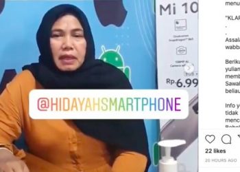 Emak-emak di Padang meminta maaf [instagram]