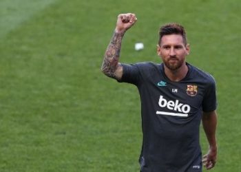 Kapten Barcelona Lionel Messi. [AFP]