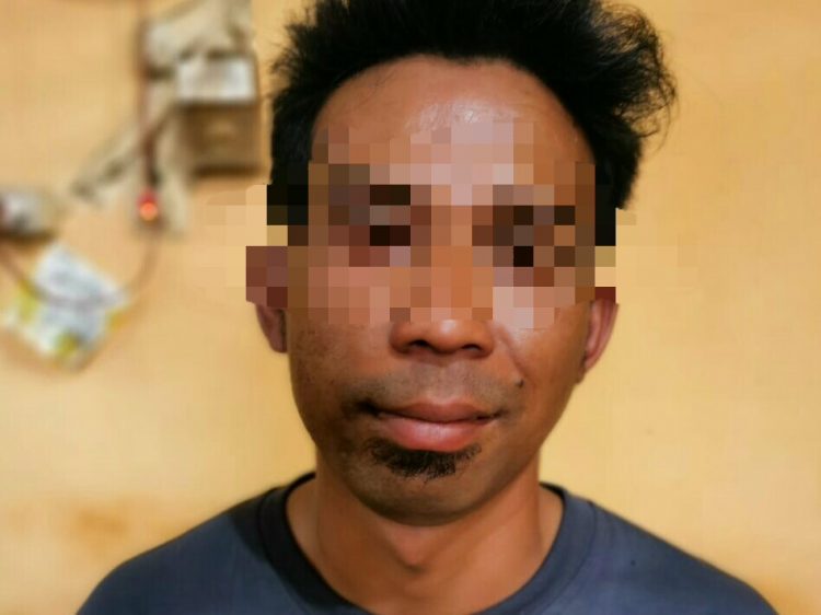 Foto pelaku yang diamankan Polisi.