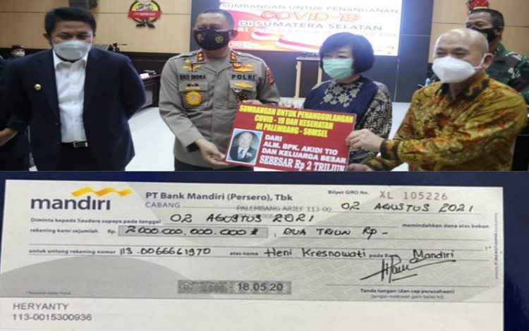 BIN ikut mengawasi rencana sumbangan Rp2 trilindari anak Akidi Tio, Heriyanti. (Foto: Ist)