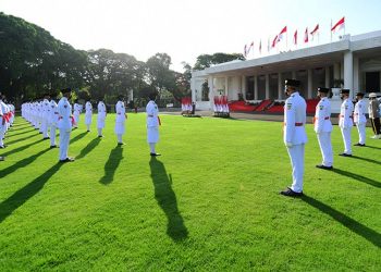 Tim Indonesia Tangguh Siap Kibarkan Sang Merah Putih di Istana Merdeka (Foto: Antara)