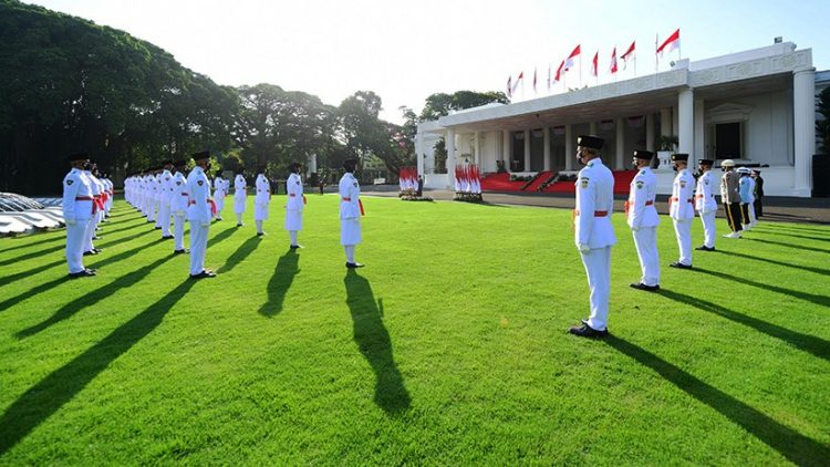 Tim Indonesia Tangguh Siap Kibarkan Sang Merah Putih di Istana Merdeka (Foto: Antara)