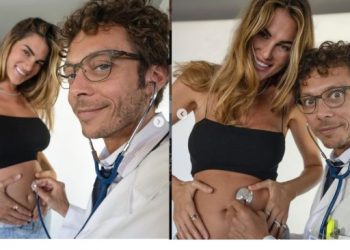 Valentino Rossi pamer kehamilan sang pacar Francesca Sofia Novello (Instagram)
