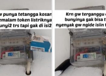 Wanita isikan token listrik tetangga (tiktok)