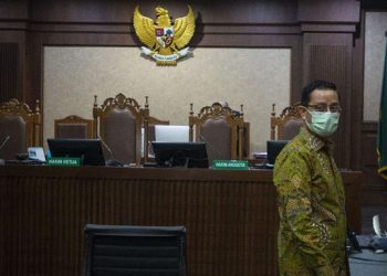 Mantan Mensos Juliari Batubara divonis 12 tahun penjara arena terbukti menerima suap dalam pengadaan bansos untuk penanggulangan Covid-19. (ANTARAFOTO/ADITYA PRADANA PUTRA)