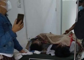 Foto jenazah kedua korban saat di Rumah Sakit.