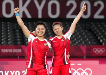 Greysia Polii/Apriyani Rahayu akan berlaga di final ganda putri Olimpiade Tokyo 2020 (Foto: AP/Markus Schreiber)