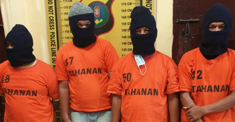 Foto para pelaku yang diamankan Polisi.