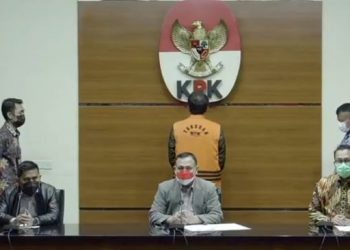 KPK tahan Azis Syamsuddin di Rutan Polres Metro Jakarta Selatan. [YouTube KPK RI]