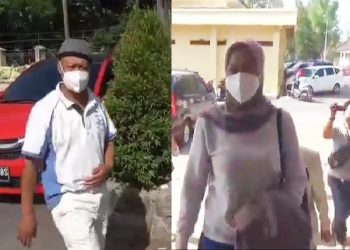 Yosef Hidayah dan istri mudanya, Mimin Mintarsih kembali menjalani pemeriksaan di Satreskrim Polres Subang. (Foto: iNews/YUDY HERYAWAN JUANDA)