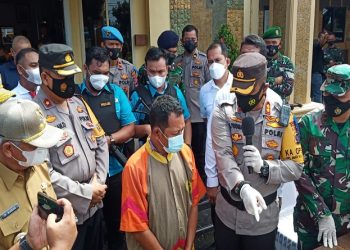 Kapolres Asahan, AKBP Putu Yudha saat menggelar konferensi pers pengungkapan penyelundupan 34,7 kg sabu. (Foto: istimewa)