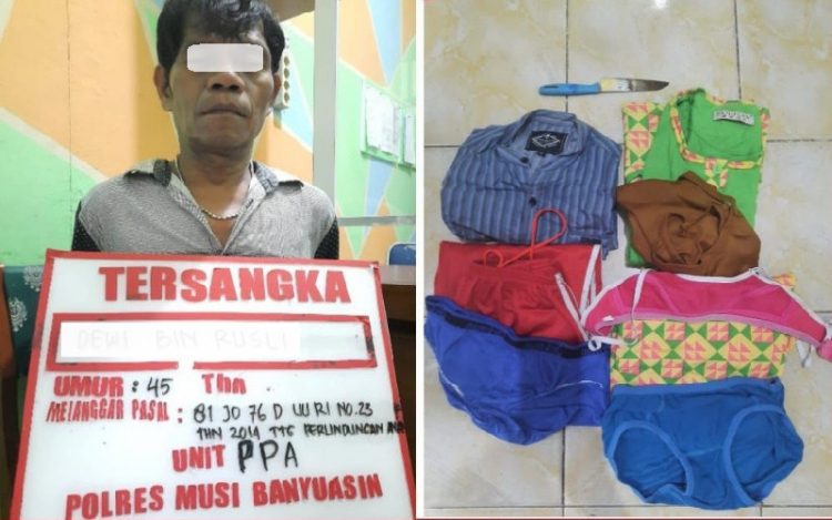 DW, ayah biadab yang menggagahi anak kandung selama setahun. (Foto: ERA NEIZMA)