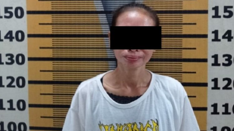Tersangka saat diamankan di Mapolres Tebingtinggi. (Foto: istimewa)