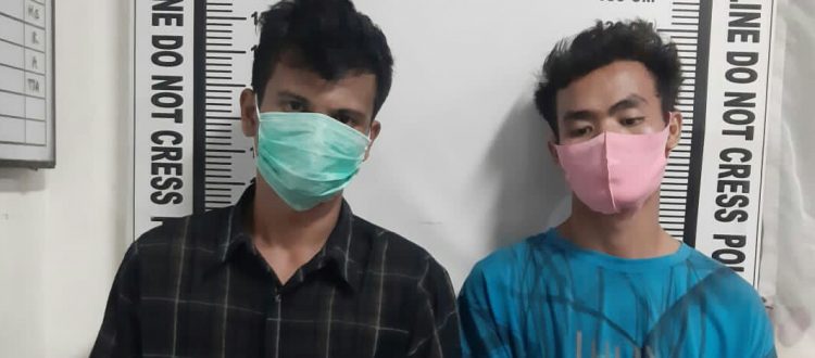 Foto kedua pelaku yang diamankan Polisi.
