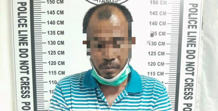 Foto pelaku yang diamankan Polisi.