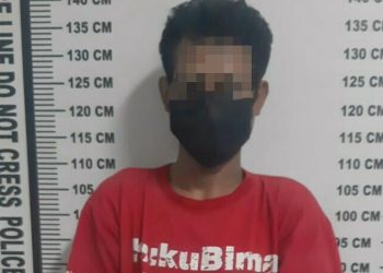 Foto pelaku yang diamankan Sat Narkoba Polres Pematangsiantar.