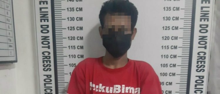 Foto pelaku yang diamankan Sat Narkoba Polres Pematangsiantar.