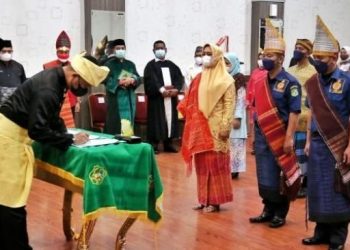 Wali Kota Medan, Bobby Nasution melantik 95 orang pejabat struktural dan fungsional di lingkungan Pemkot Medan, Jumat (3/9/2021). [Ist]