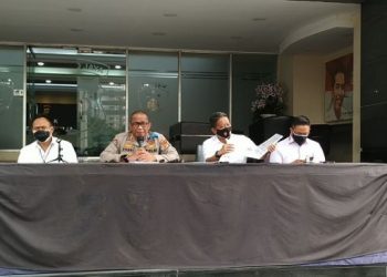 Polda Metro Jaya tetapkan tiga tersangka kasus kebakaran maut Lapas Tangerang. (Suara.com/M Yasir)