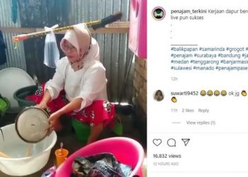 Tangkapan layar video. [Instagram/@penajam_terkini]