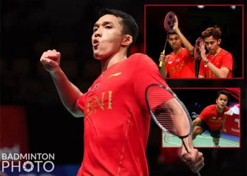 Jonatan Christie menjadi penentu kemenangan Indonesia atas China di final Piala Thomas 2020, Minggu (17/10/2021) Foto: Badminton Photo