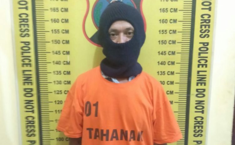 Foto pelaku yang diamankan Polisi.