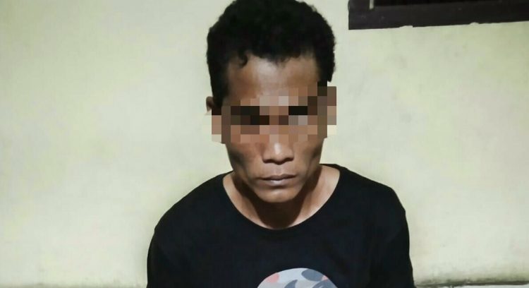 Foto pelaku yang diamankan Polisi.