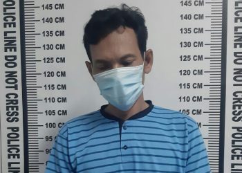 Foto pelaku yang diamankan Sat Narkoba Polres Pematangsiantar.