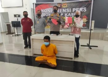 Konpers kasus tindak pidana pornografi (Dok. Polres Muba)