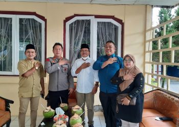 Kapolres Pematangsiantar AKBP Boy S.B Siregar SIK saat menerima kunjungan silaturahmi mantan Ketua PC. Nahdlatul Ulama (NU) Kota Medan, pada Sabtu (13/11/2021) siang tadi, pukul 13.00 WIB.