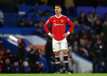 Striker Manchester United, Cristiano Ronaldo. (Foto: Clive Rose/Getty Images)