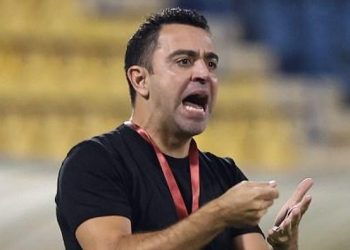 Xavi Hernandez jadi pelatih Barcelona. (Foto: AFP/KARIM JAAFAR)