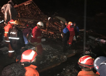 BPBD Kota Batu, Malang bersama tim gabungan terus melakukan upaya percepatan penanganan bencana banjir bandang yang melanda wilayah Kota Batu, Jawa Timur. (Ist)