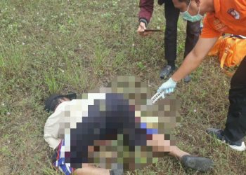 Tim Inafis Polres Sergai saat olah TKP.