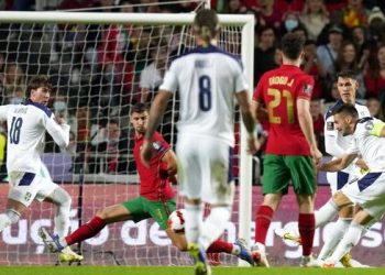 Portugal Vs Serbia di Kualifikasi Piala Dunia 2022. Portugal kalah 1-2 Foto: AP Photo