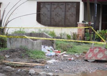 Lokasi penemuan granat di Kota Tebingtinggi. (Foto: istimewa)