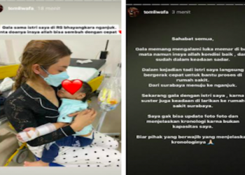 Istri Crazy Rich Surbaya Temani Putra Vanessa Angel di Rumah Sakit: Gala Sudah Sadar. Foto/Instagram