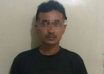 Foto pelaku yang diamankan Polisi.