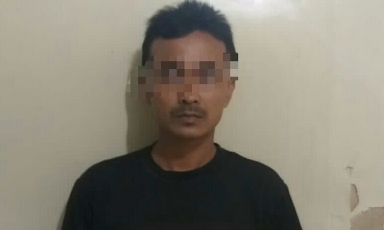 Foto pelaku yang diamankan Polisi.